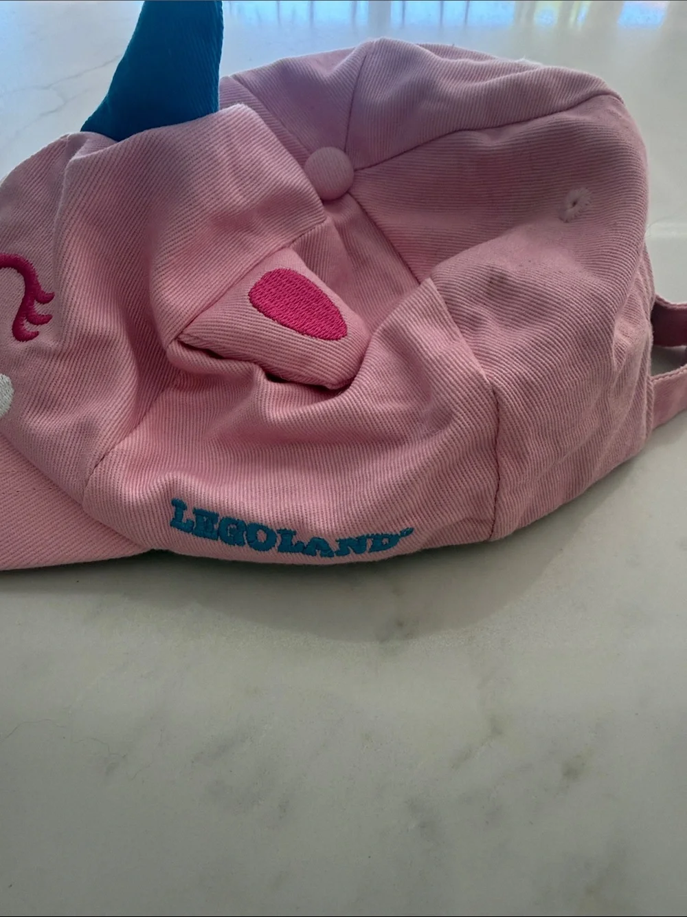 Adorable girls LEGOLAND unicorn hat